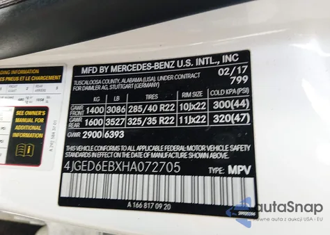 2017 Mercedes-Benz Amg Gle 43 Coupe 4Matic from USA, damaged, VIN 4JGED6EBXHA072705